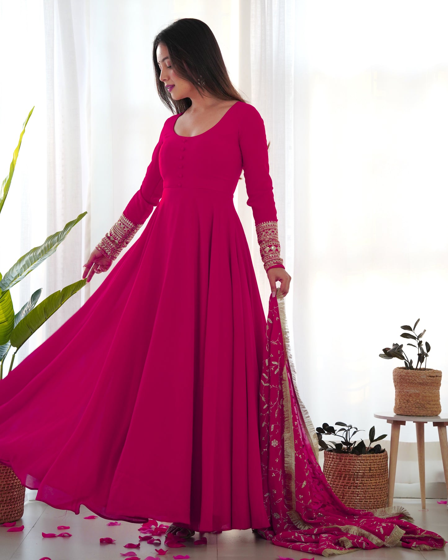 PRESENTING NEW GEORGETTE ANARKALI GOWN