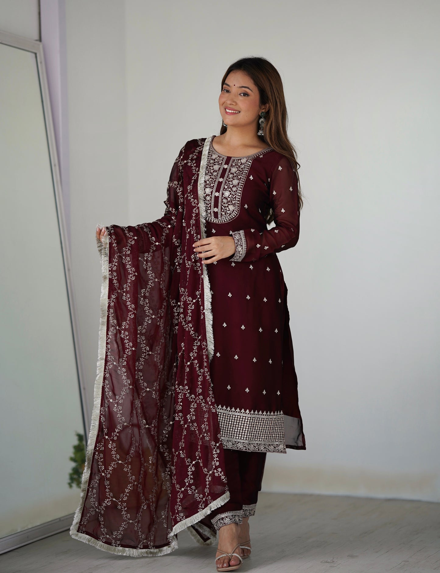 FESTIVAL SEASON BEAUTIFUL PURE BLOOMING RANGOLI SILK KURTA SET