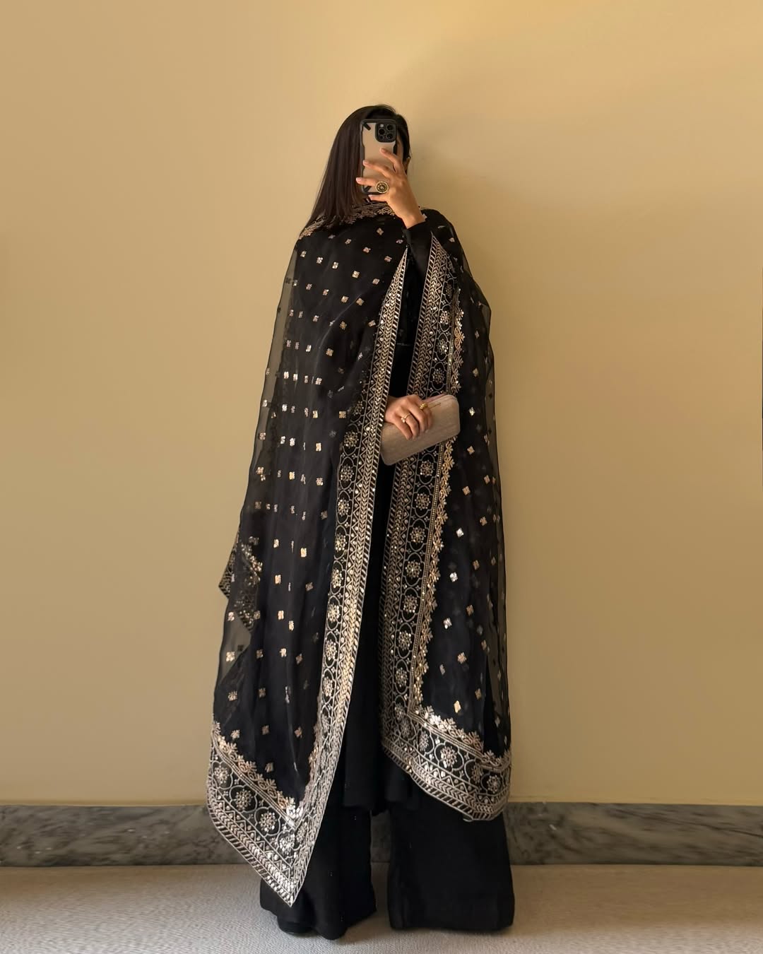 Elegant Pure Fox Georgette Kurta Set with Dupatta & Plazzo