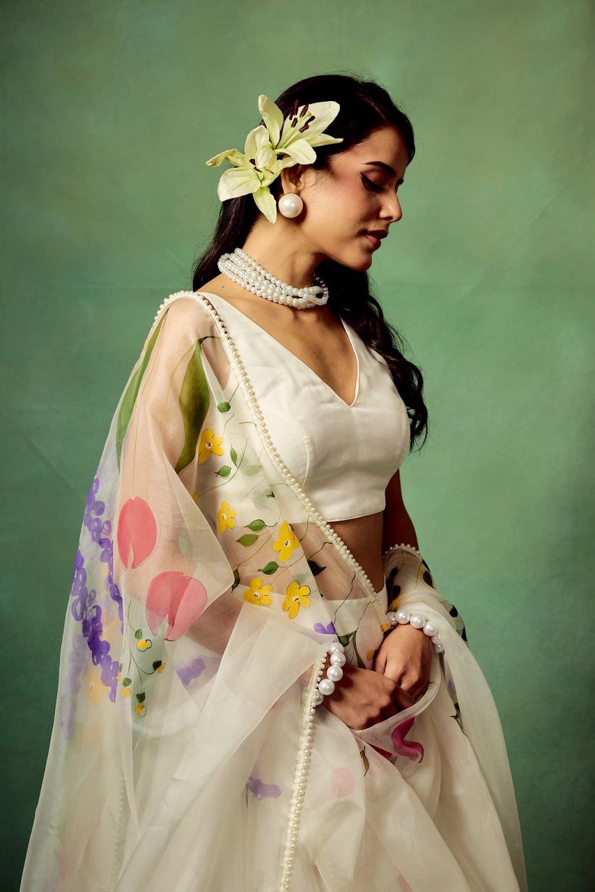 Premium Floral Print Lehenga Set