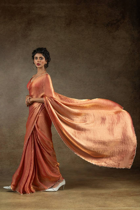 Trending Space Silk Original Jarkhan Diamond Work Saree