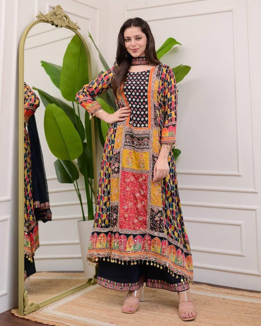 Embrace Grace Glamour with Our Exclusive Chinon Three-Piece Set