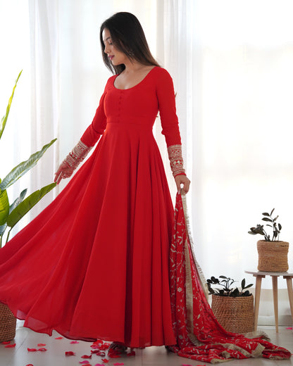 PRESENTING NEW GEORGETTE ANARKALI GOWN