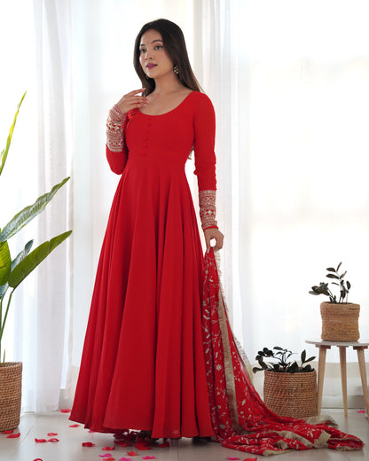 PRESENTING NEW GEORGETTE ANARKALI GOWN