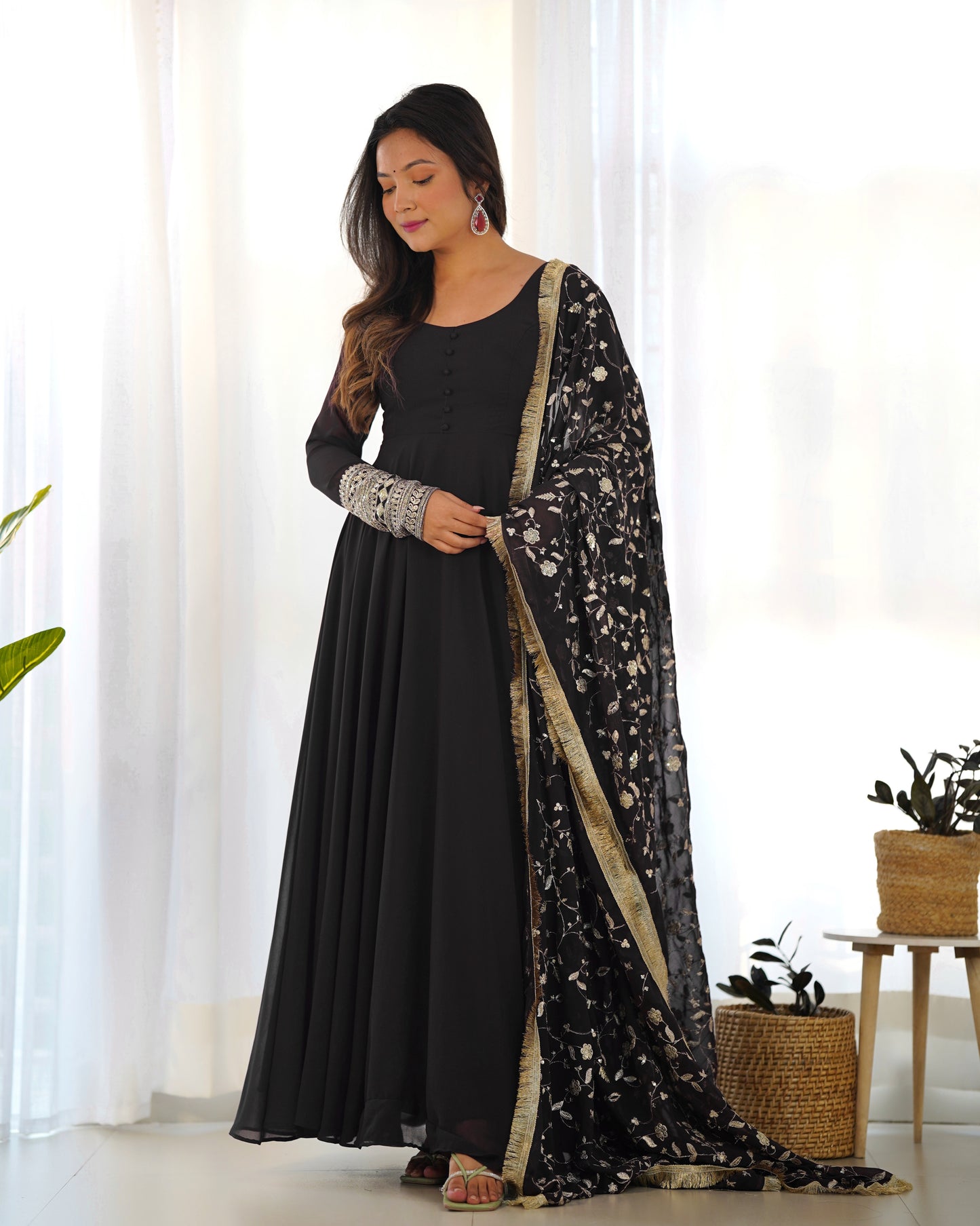 PRESENTING NEW GEORGETTE ANARKALI GOWN