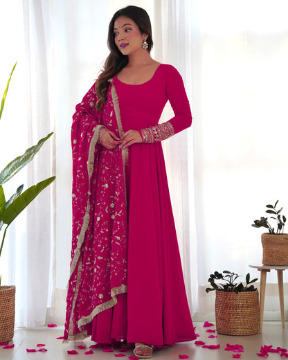 PRESENTING NEW GEORGETTE ANARKALI GOWN