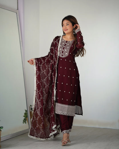 FESTIVAL SEASON BEAUTIFUL PURE BLOOMING RANGOLI SILK KURTA SET