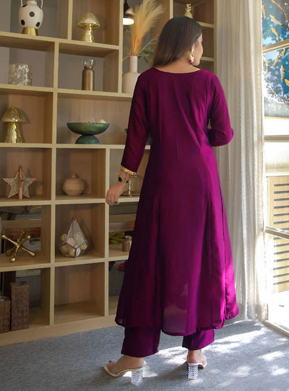 New Trendy Anarkali Designer Kurti Pant Set