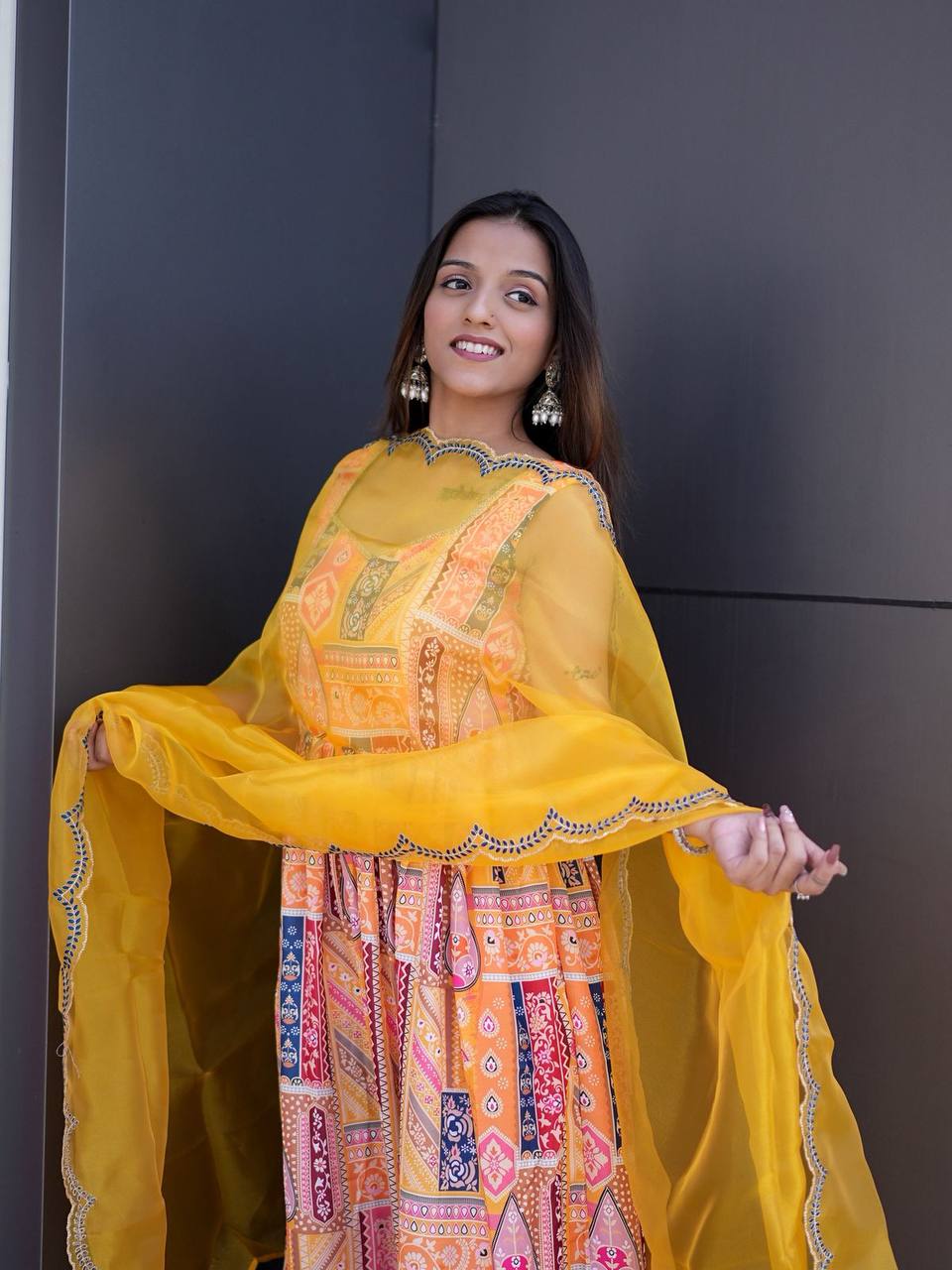 New Luxurious 3-Piece Set With Modal Satin with Dupatta