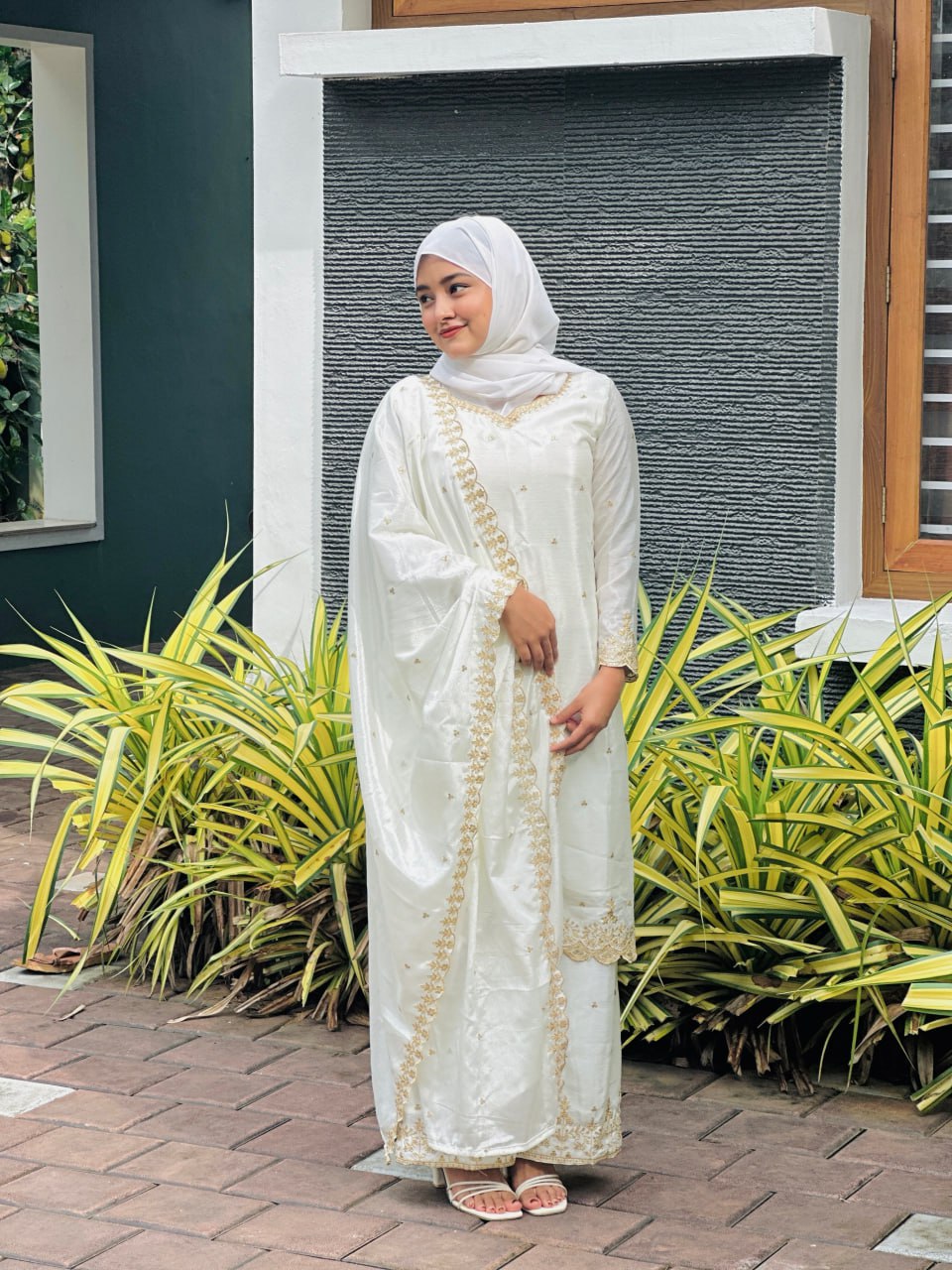 Classy Sequence Embroidery Work Silk Kurti Set