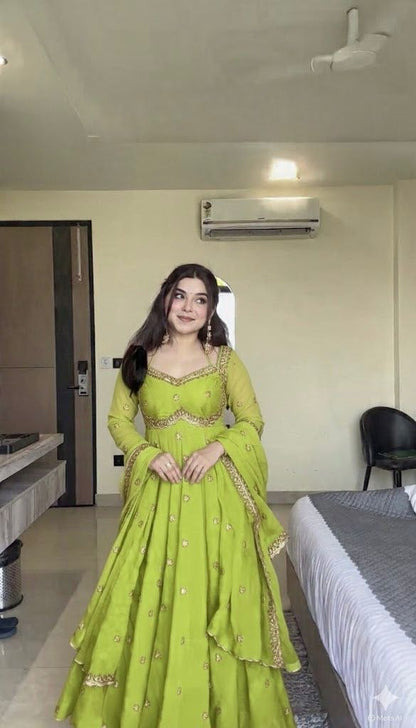 Party Wear Georgette Gown