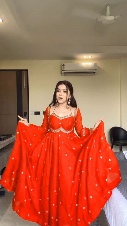 Party Wear Georgette Gown