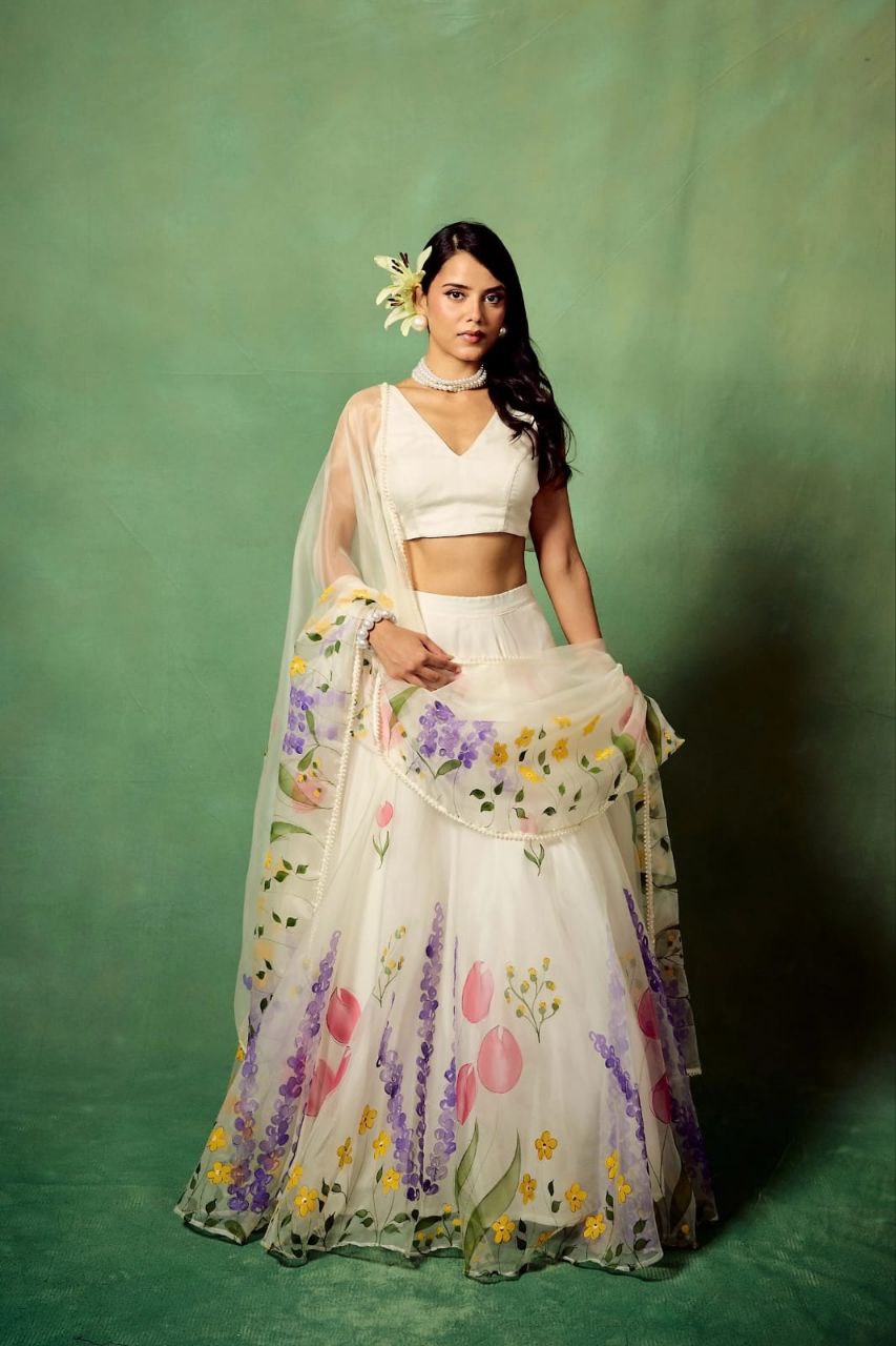 Premium Floral Print Lehenga Set