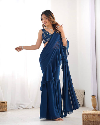 Ready-to-Wear Designer Sharara Saree Set