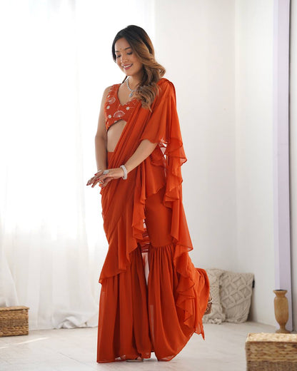 Ready-to-Wear Designer Sharara Saree Set
