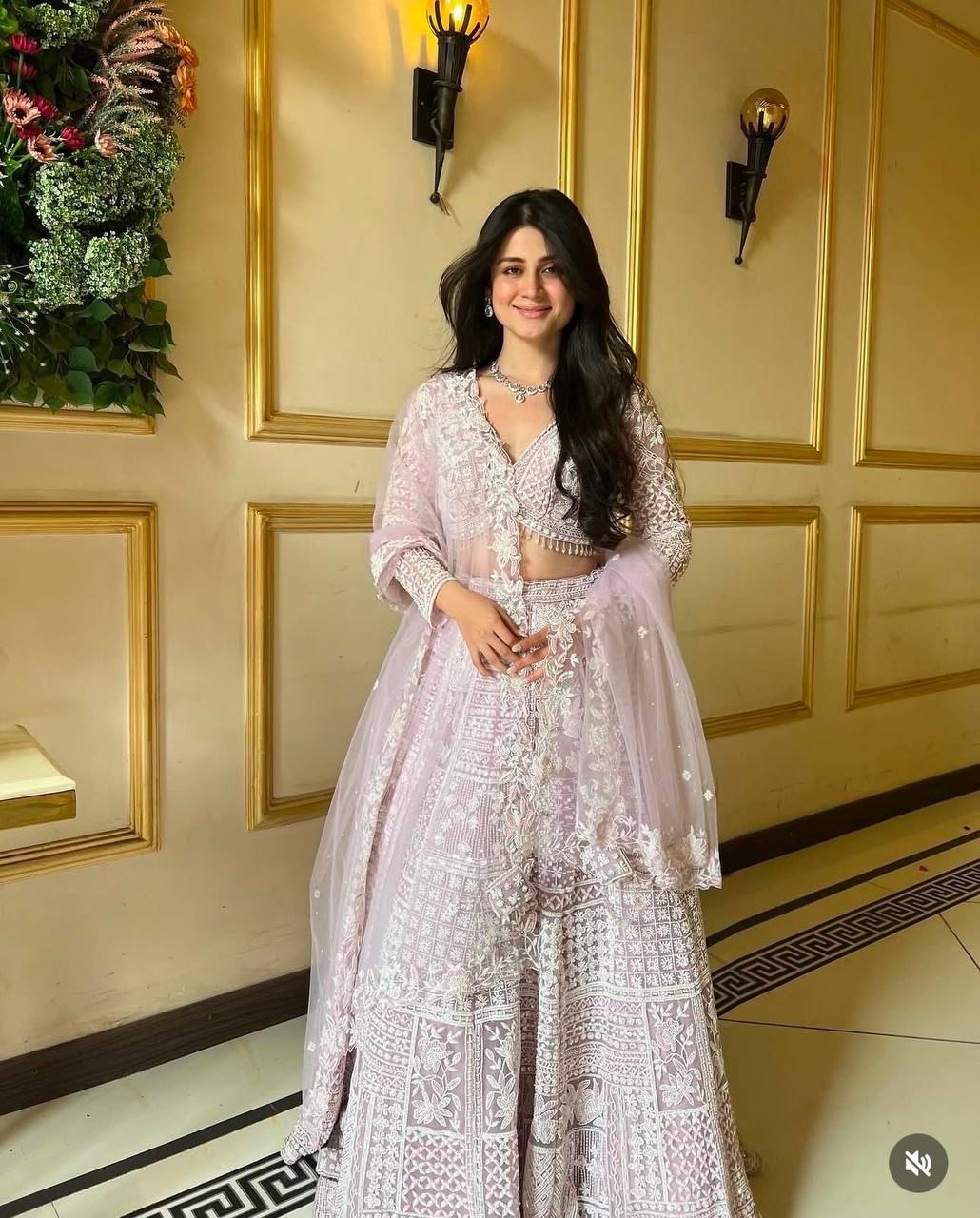 Elegance Redefined – Premium Butterfly Net Lehenga Set