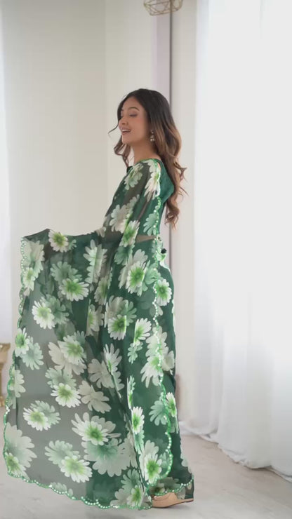 Beautiful Georgette Silk Saree