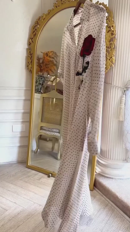 White Schiffli Embroidered Suit
