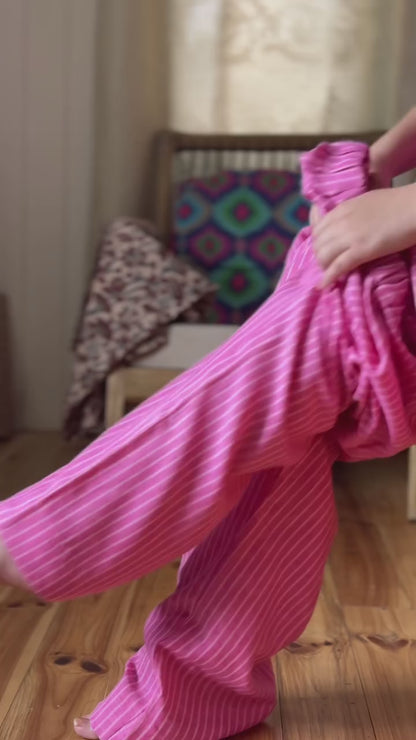 Premium Pink  Cotton Designer Co-Ord Set